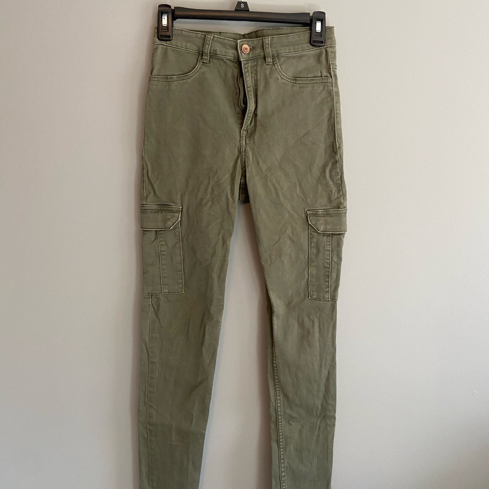 Green Cargo Jeans
